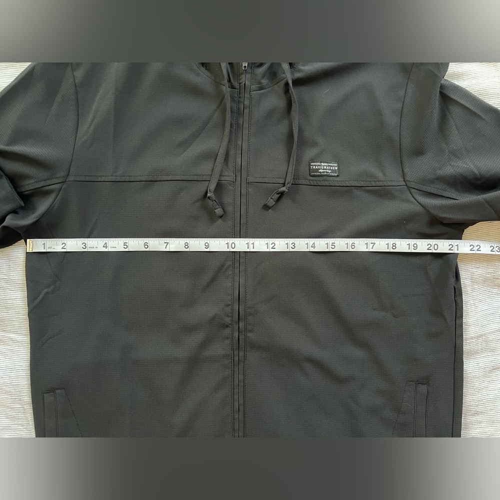 Travis Mathew Black Windbreaker with Hood and Full Zipper - Picture 7 of 10